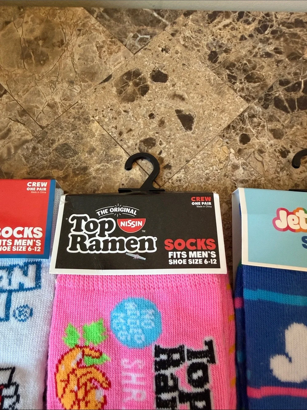 New Fun Crew Socks 6 pairs—Shoe Size 6-12